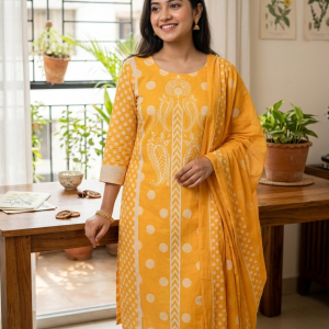 জমজম কটন থ্রি-পিস (Zamzam Cotton Three-Piece)