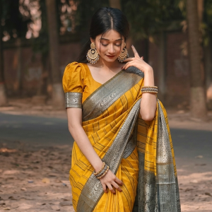 অরিজিনাল হাফ সিল্ক নকশী পায়ির শাড়ী